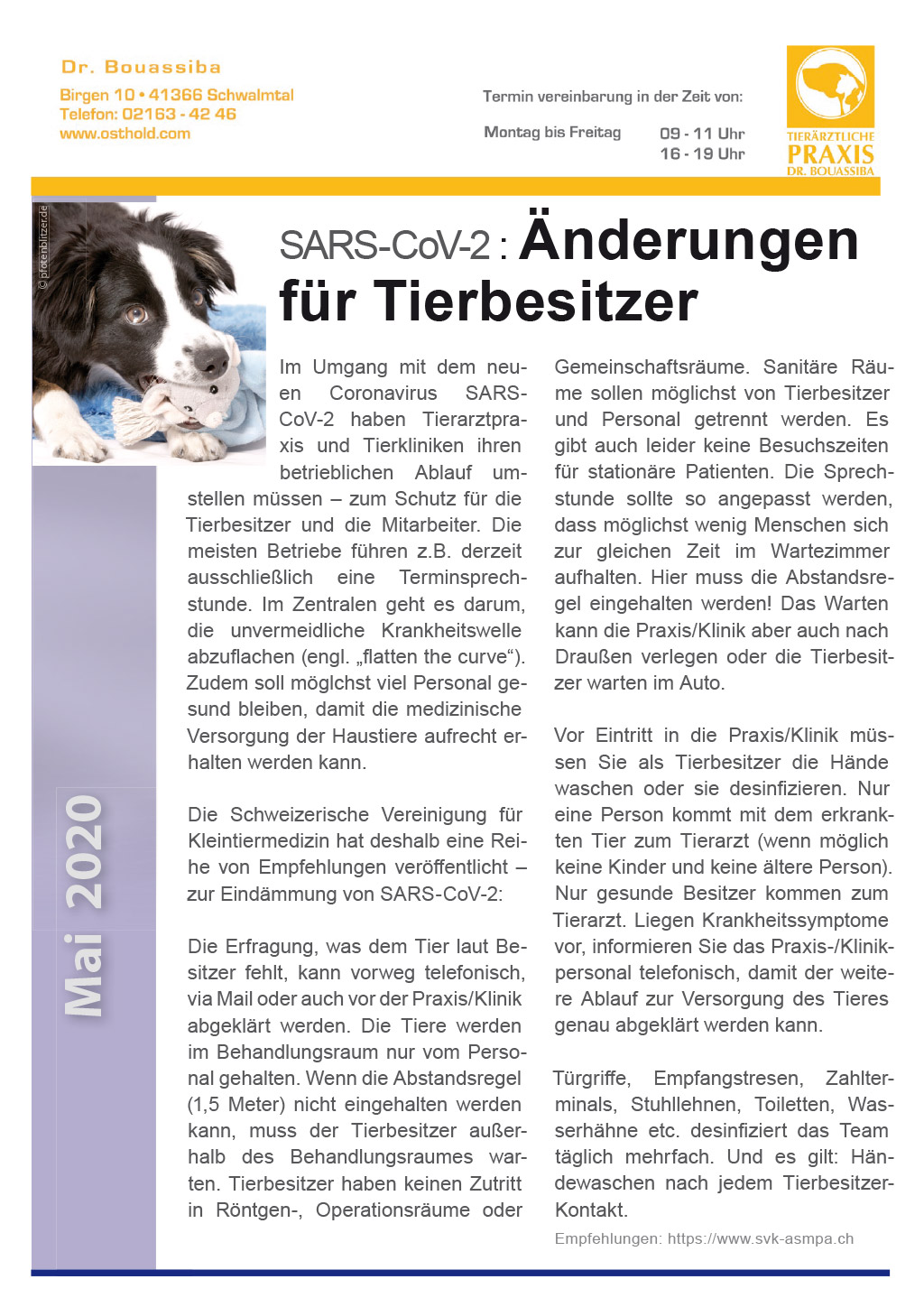 Tierpunkt Mai 2020